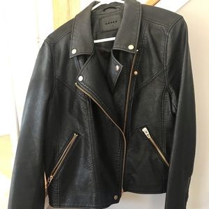 Blank NYC Faux Leather Coat- EUC